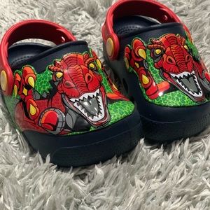Baby light up Dino crocs